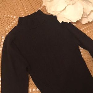 Bebe Slimming Black Turtleneck Size P/S